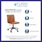 Flash Furniture Low Back Designer Armless Brown Swivel Task Chair DS-512B-BR-BK-GG - alternate 7